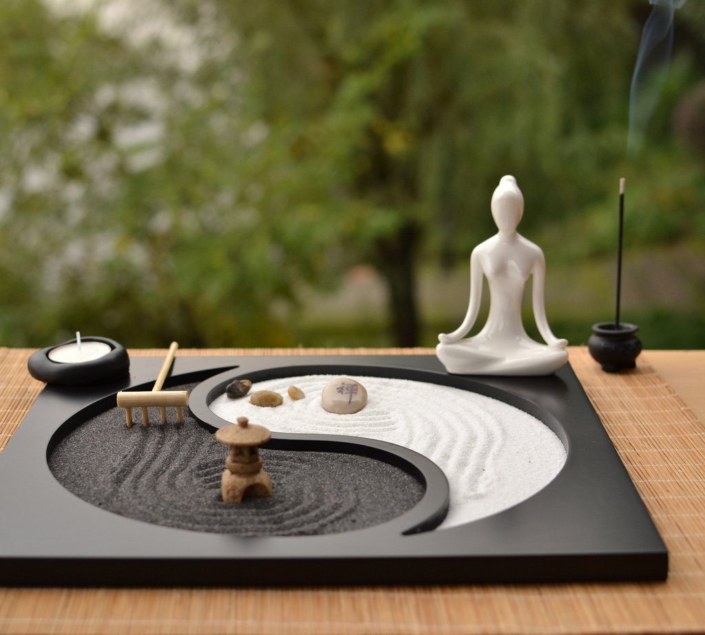zen-garden-the-exhibition-art-decoration-zen-garden-landscape-this-set-includes-buddha-base-plate-sand-rake-incense-burner-and-stone-choice-of-black-or-white-buddha-material-wood-ceramic